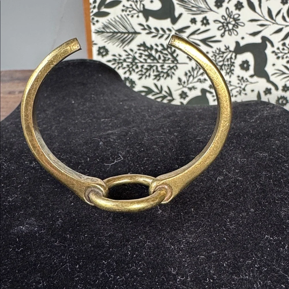 Giles &‎ Brother brass circle ring cuff bracelet
